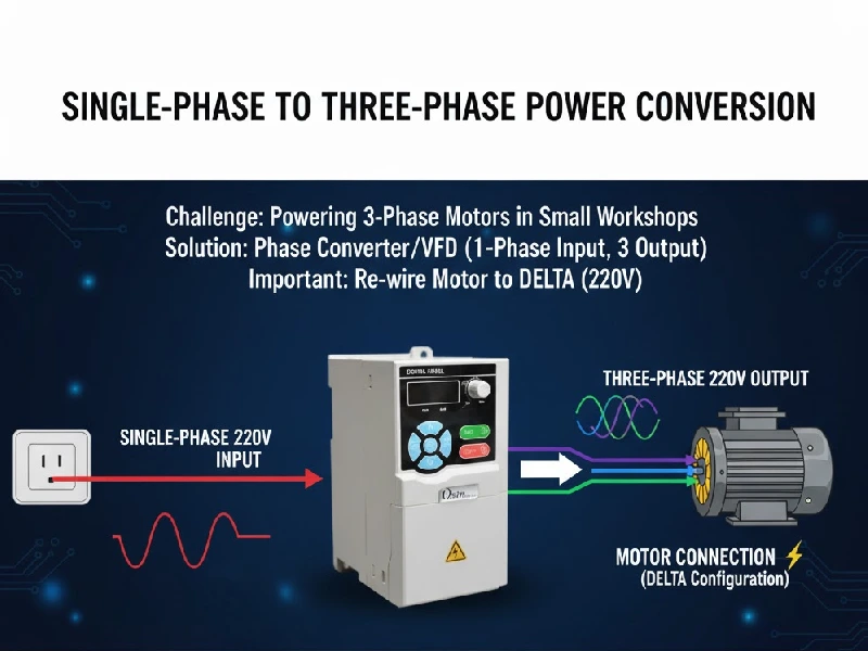 ورودی تک فاز و موتور سه فاز